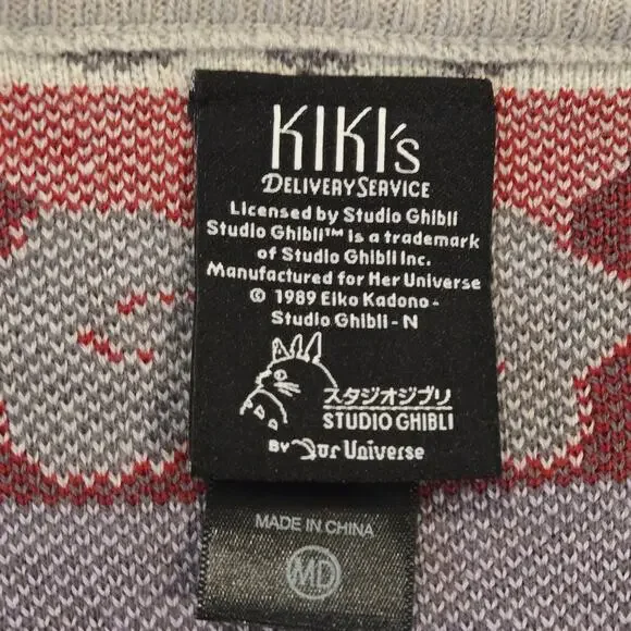 Her Universe Studio Ghibli Jiji Cardigan M Kiki's Delivery Service Anime Kawaii - Picture 7 of 8